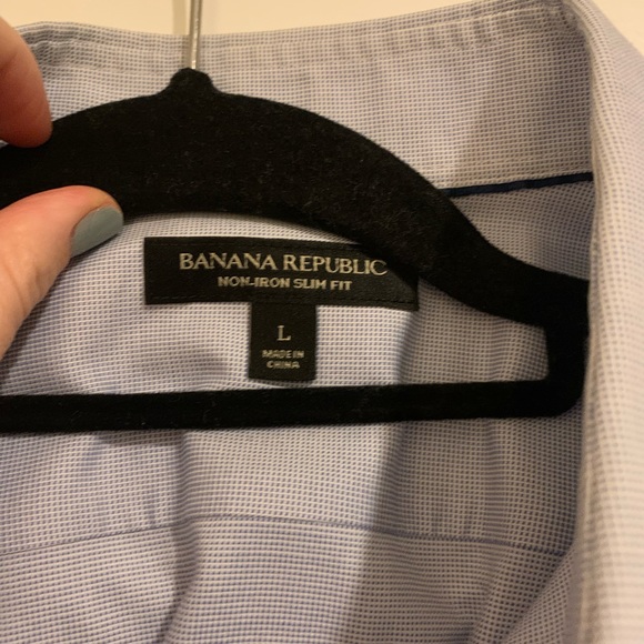 Two Banana Republic Men’s Dress Shirt Size Large - Picture 7 of 9